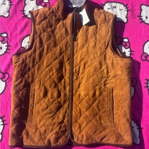 Peter Millar Brown Quilted Vest